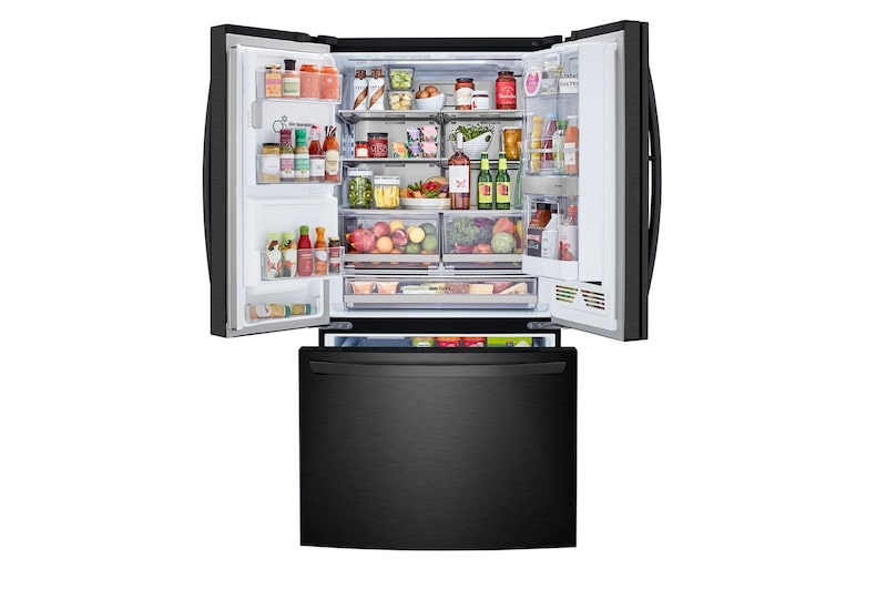 LG 36'' French Door Refrigerator with ThinQ® Technology with Water and Ice Dispenser, LRFDS3016M