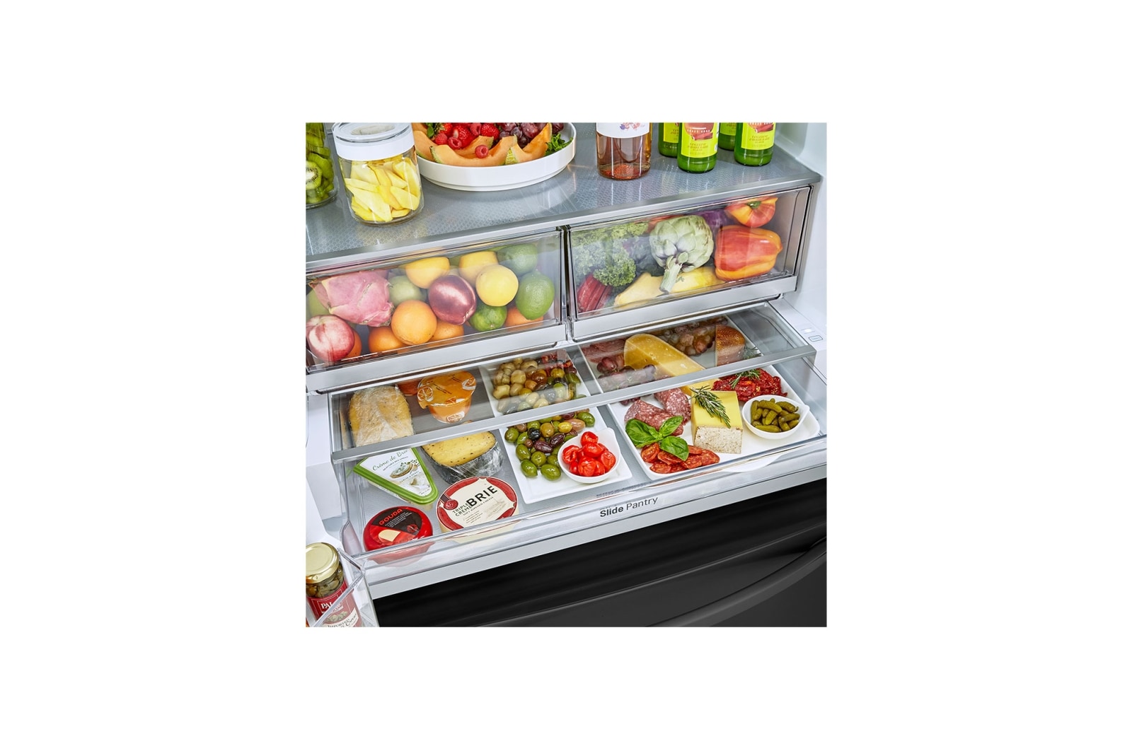 LG 36'' French Door Refrigerator with ThinQ® Technology with Water and Ice Dispenser, LRFDS3016M