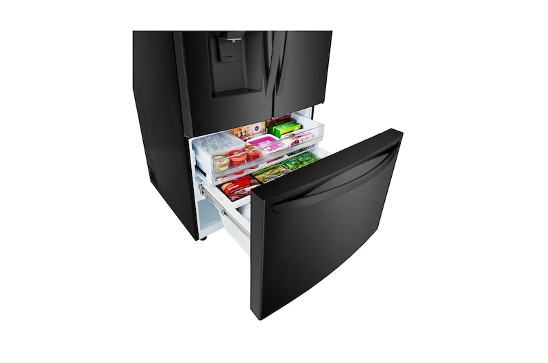 LG 36'' French Door Refrigerator with ThinQ® Technology with Water and Ice Dispenser, LRFDS3016M