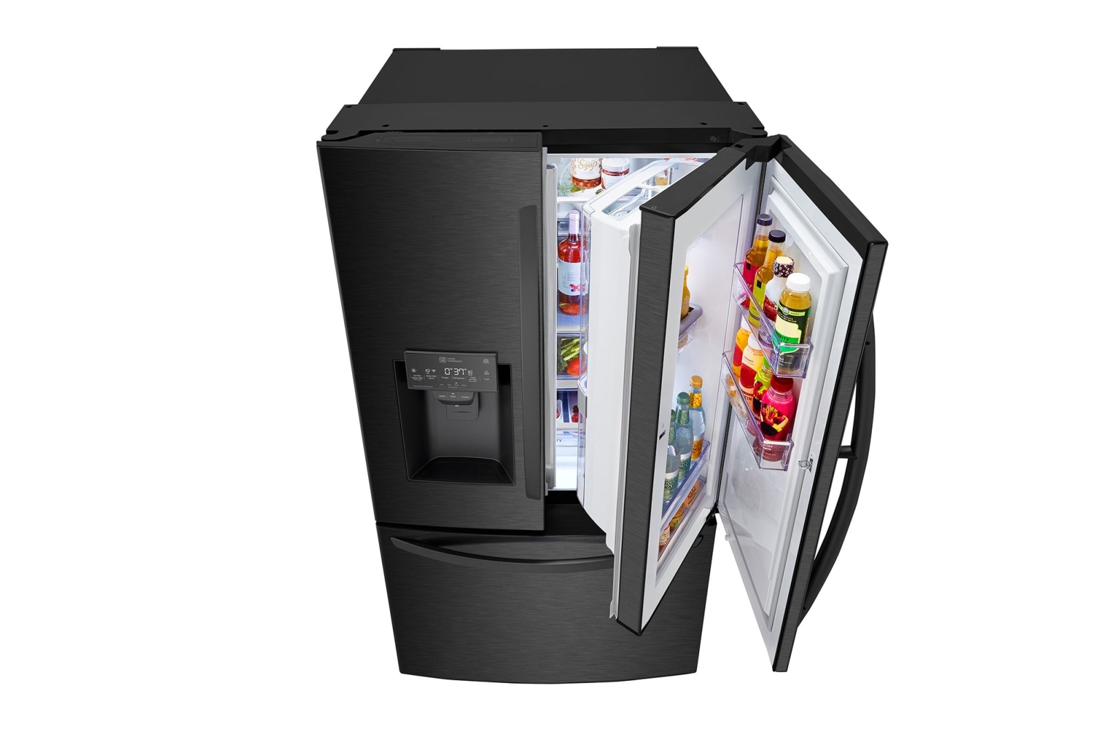 LG 36'' French Door Refrigerator with ThinQ® Technology with Water and Ice Dispenser, LRFDS3016M