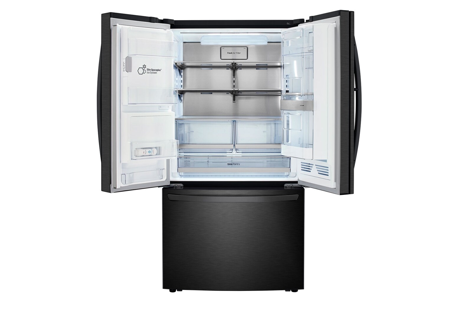 LG 36'' French Door Refrigerator with ThinQ® Technology with Water and Ice Dispenser, LRFDS3016M