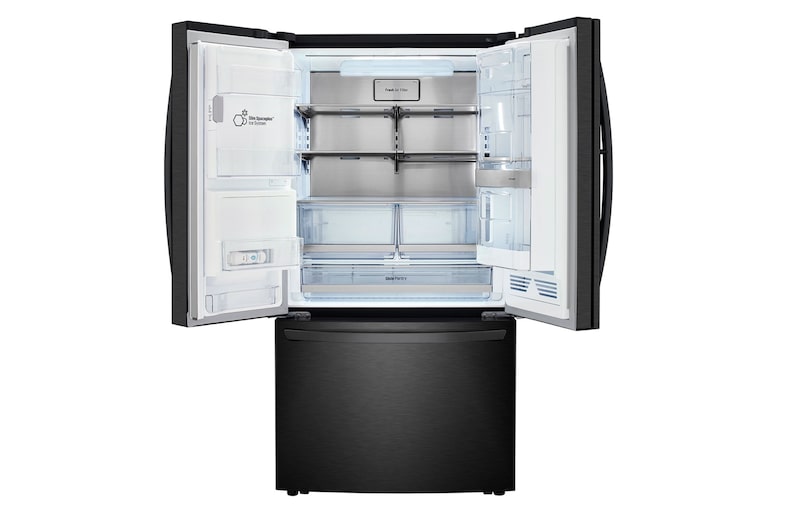 LG 36'' French Door Refrigerator with ThinQ® Technology with Water and Ice Dispenser, LRFDS3016M