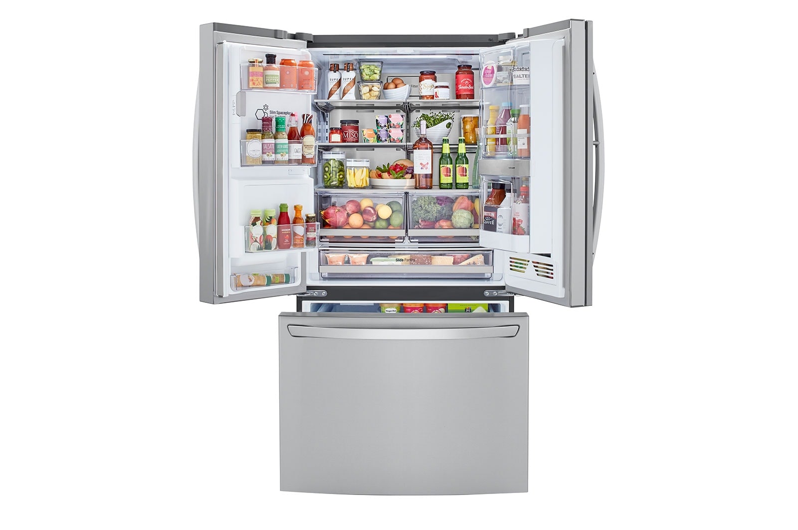 LG 30 cu.ft. Door-In-Door® Refrigerator with Craft Ice™, LRFDS3016S