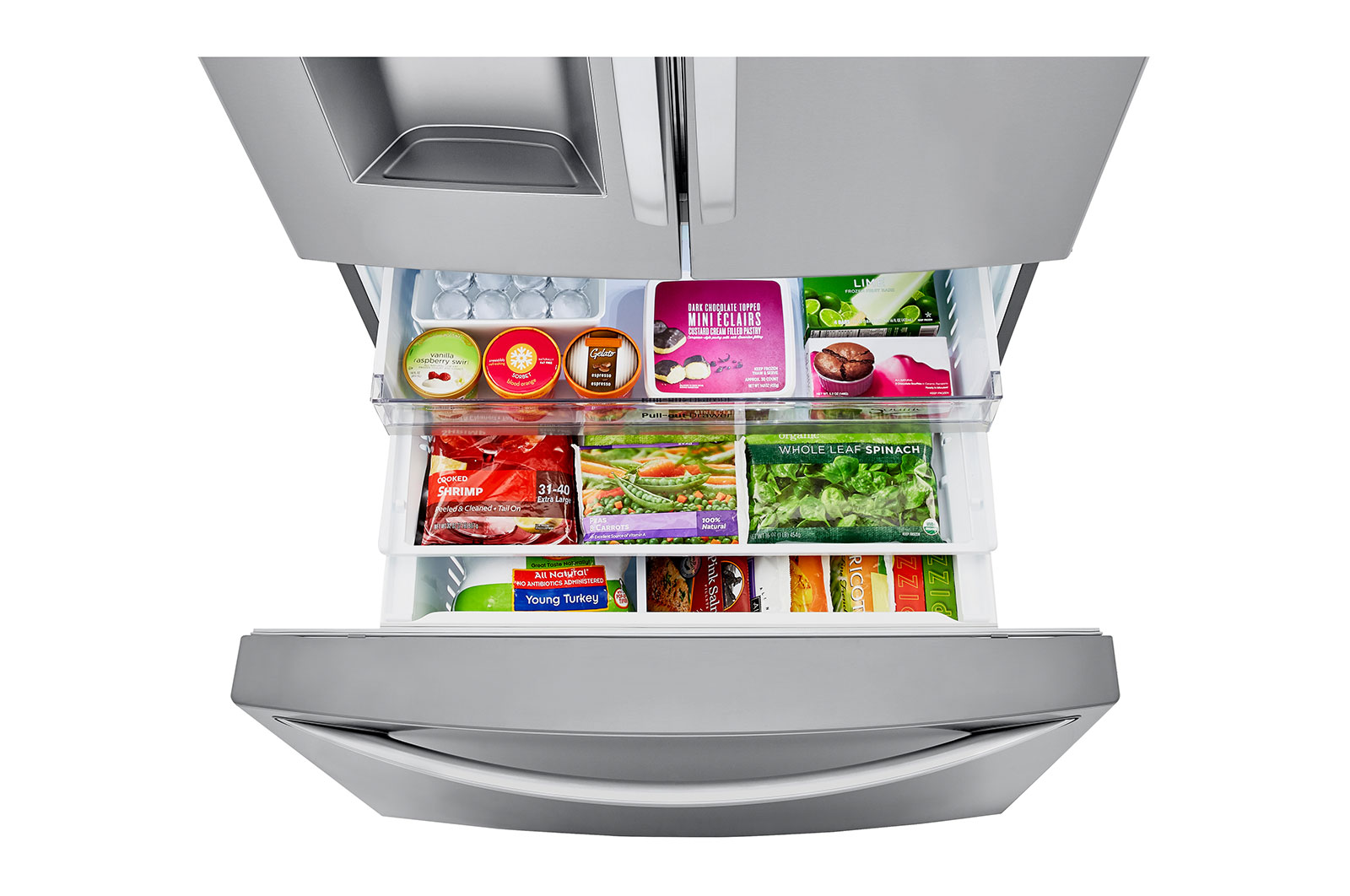 LG 30 cu.ft. Door-In-Door® Refrigerator with Craft Ice™, LRFDS3016S