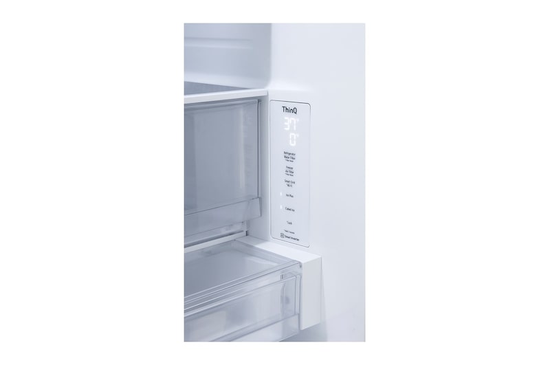 LG 36" 27 cu.ft. InstaView® Counter-Depth MAX™ French 3-Door Refrigerator | Internal Water Dispenser | Ice Maker, LRFGC2706S