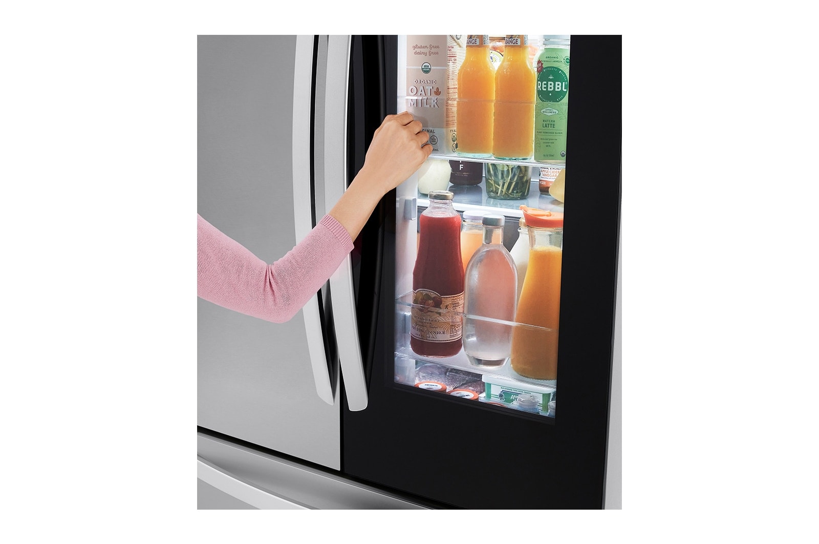 LG 36" 27 cu.ft. InstaView® Counter-Depth MAX™ French 3-Door Refrigerator | Internal Water Dispenser | Ice Maker, LRFGC2706S