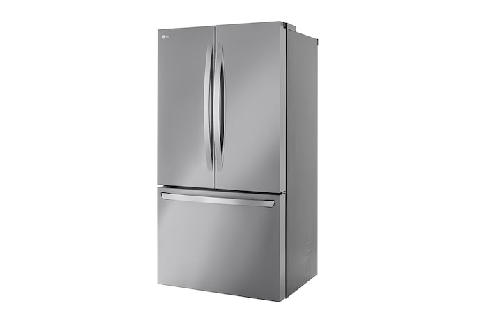 Side view of LG 36" 27 cu.ft. Counter-Depth MAX® French 3-Door Refrigerator | Internal Water Dispenser | Ice Maker - LRFLC2706S