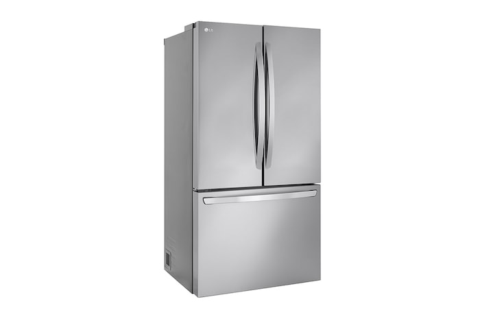 Side view of LG 36" 27 cu.ft. Counter-Depth MAX® French 3-Door Refrigerator | Internal Water Dispenser | Ice Maker - LRFLC2706S