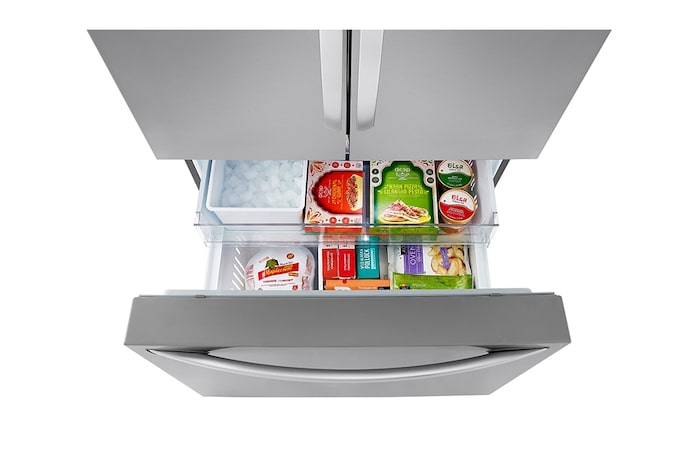 LG 36" 27 cu.ft. Counter-Depth MAX® French 3-Door Refrigerator | Internal Water Dispenser | Ice Maker, LRFLC2706S