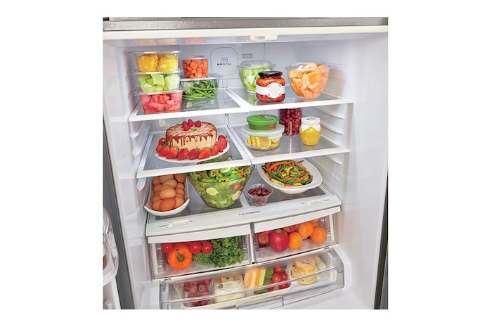 LG 30" 22 cu.ft. Standard-Depth French 3-Door Refrigerator , LRFNS2200D