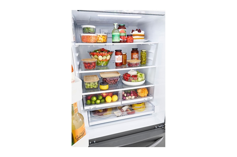 LG 33" French Door Refrigerator with Multi-Air Flow, LRFNS2503V