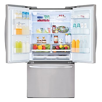 Front open with food