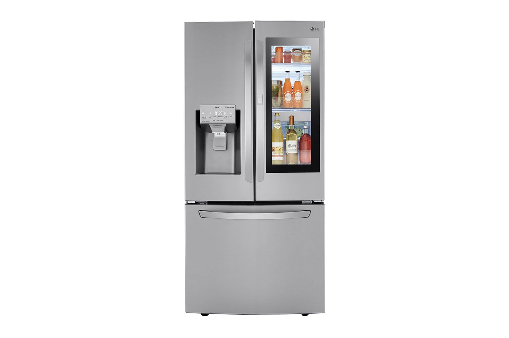 LG 24 cu. ft. Smart InstaView® Refrigerator with Craft Ice™ Maker, LRFVS2503S