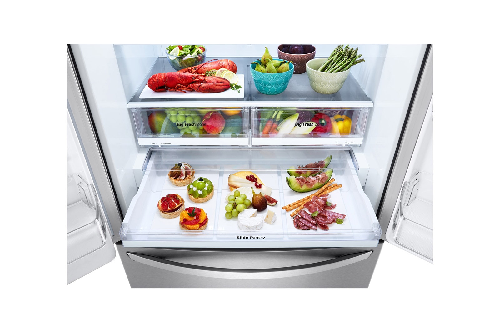 LG 36" French Door Refrigerator with Water dispenser, 29 cu.ft., LRFWS2906S