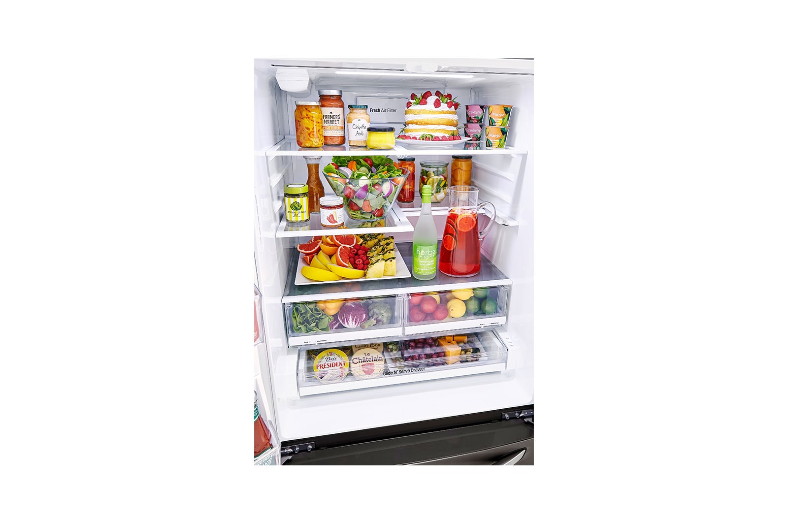 LG 33'' French Door Refrigerator with ThinQ® Technology and Smart Cooling™ Plus, LRFXS2503D