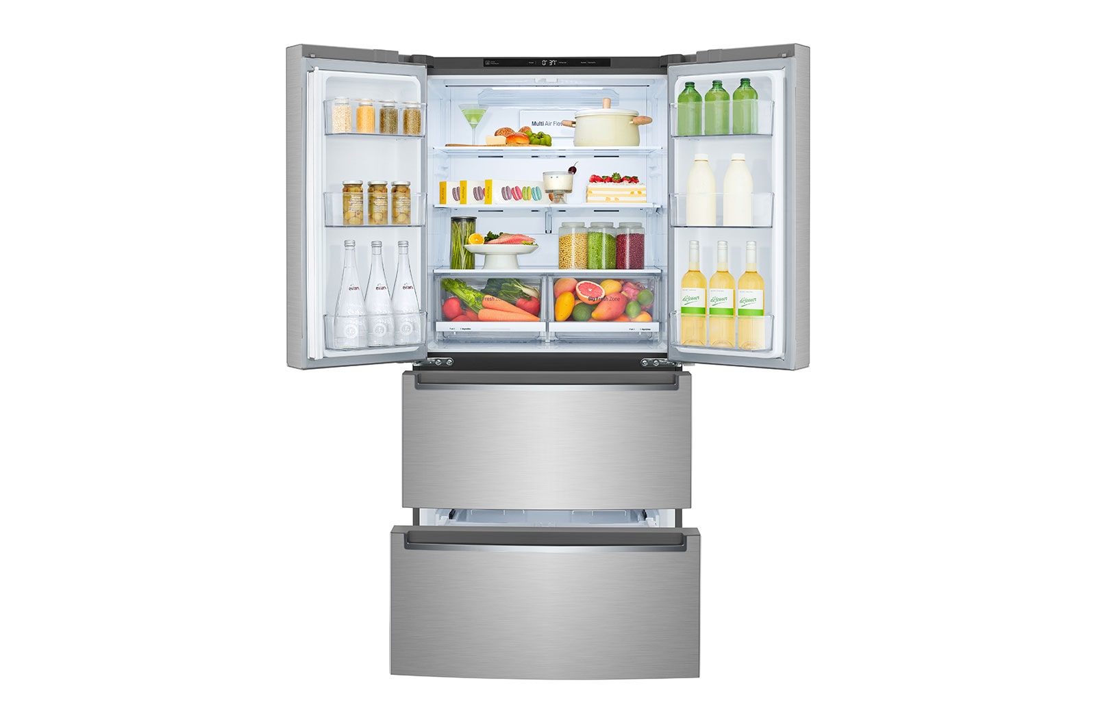 LG 33" 18 cu.ft. Counter-Depth French 4-Door Refrigerator, LRMNC1803S