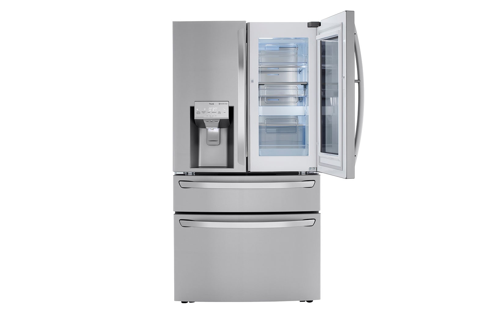 LG 30 cu.ft. InstaView ThinQ® Door-in-Door® Refrigerator with Craft Ice™, LRMVS3006S