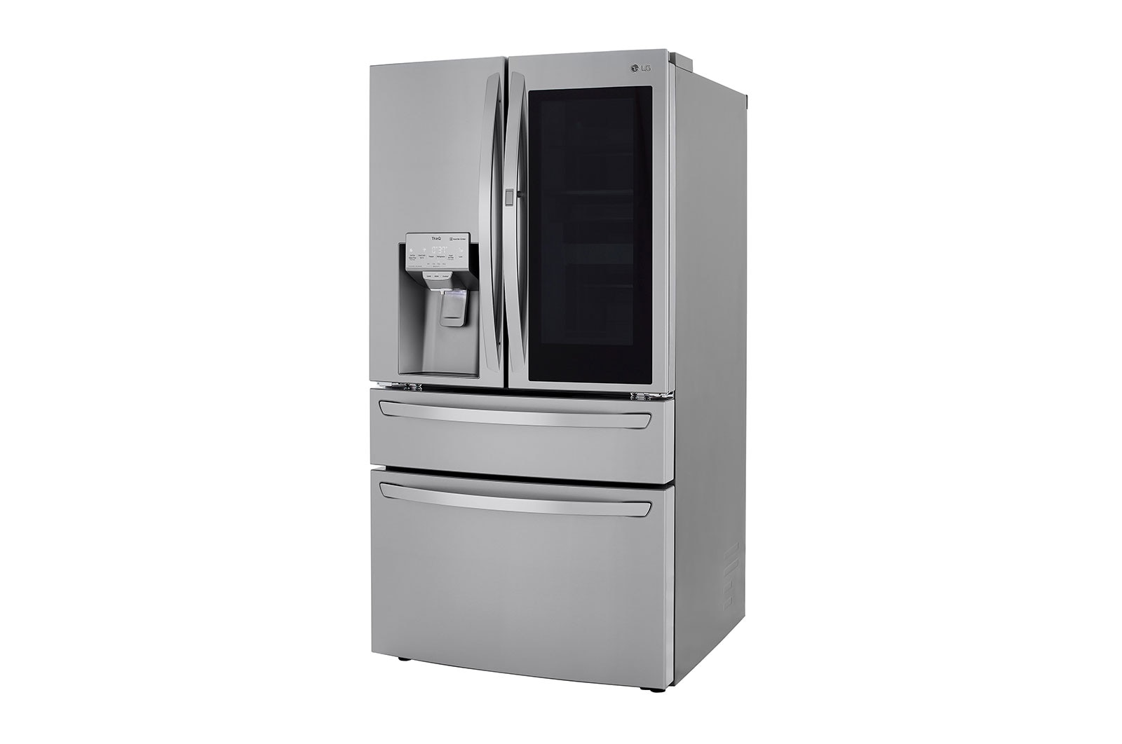 LG 30 cu.ft. InstaView ThinQ® Door-in-Door® Refrigerator with Craft Ice™, LRMVS3006S