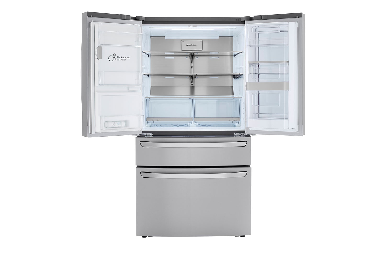 LG 30 cu.ft. InstaView ThinQ® Door-in-Door® Refrigerator with Craft Ice™, LRMVS3006S