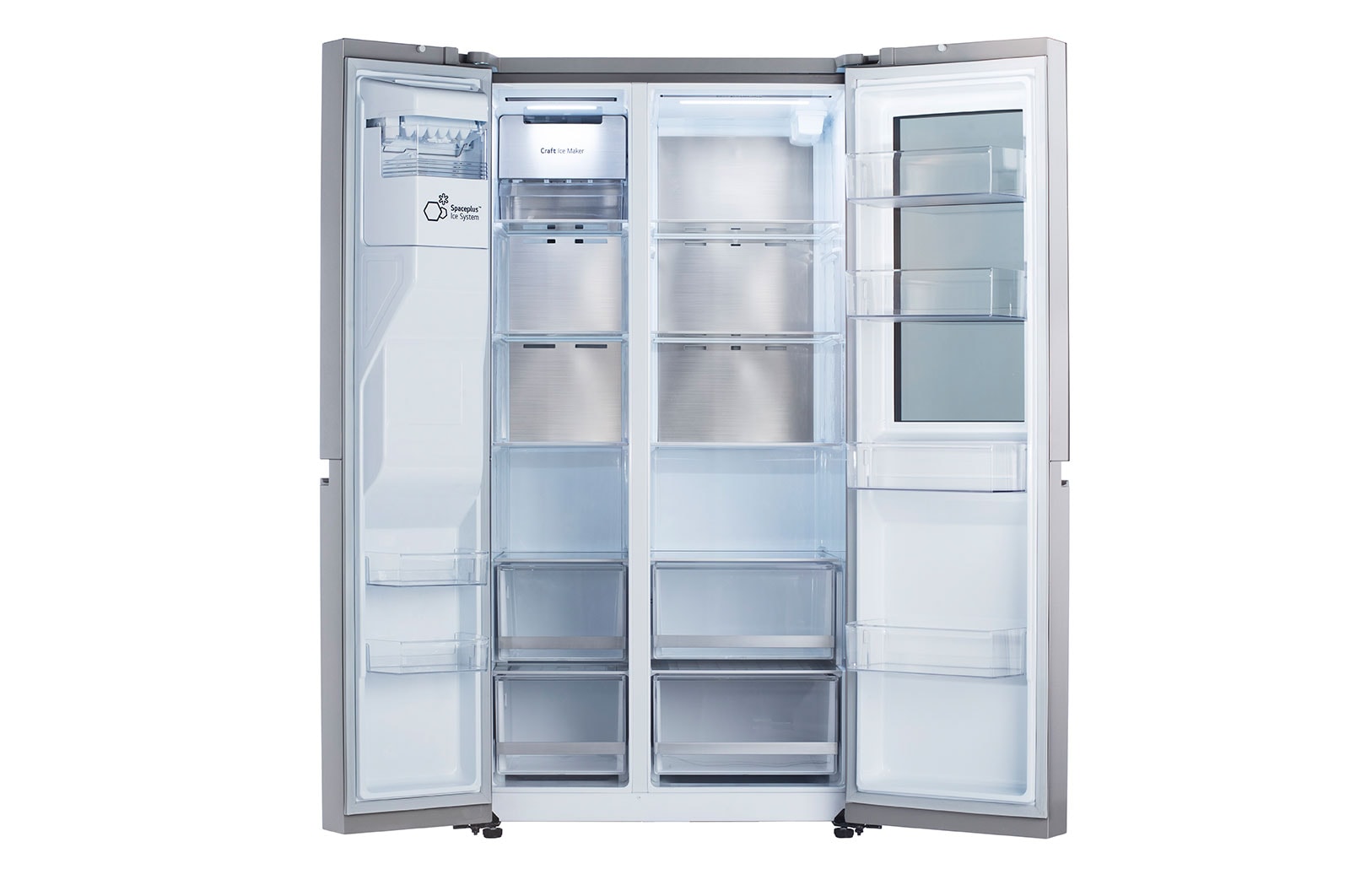 LG 36" 27 cu.ft. InstaView® Standard-Depth Side by Side Refrigerator | Ice & Water Dispenser | Dual Ice Maker with Craft Ice®, LRSOS2706S