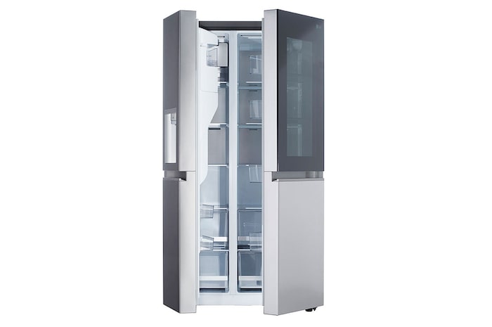 LG 36" 27 cu.ft. InstaView® Standard-Depth Side by Side Refrigerator | Ice & Water Dispenser | Dual Ice Maker with Craft Ice®, LRSOS2706S