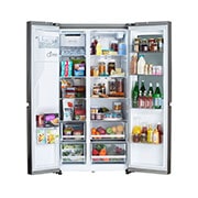 LG 36" 27 cu.ft. InstaView® Standard-Depth Side by Side Refrigerator | Ice & Water Dispenser | Dual Ice Maker with Craft Ice®, LRSOS2706S