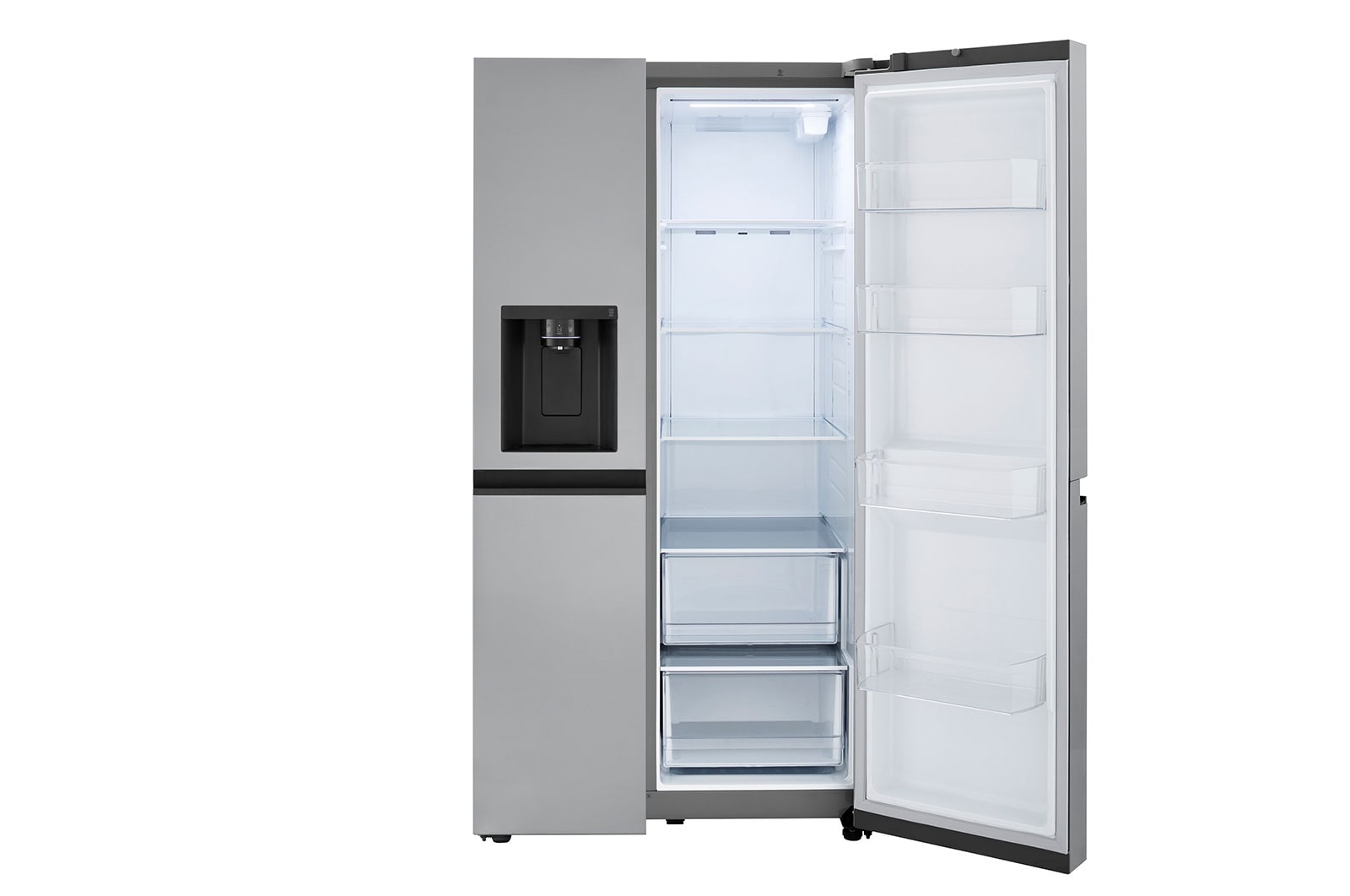 LG 27 cu.ft. Side by Side Refrigerator with Smooth Touch Dispenser, LRSXS2706V