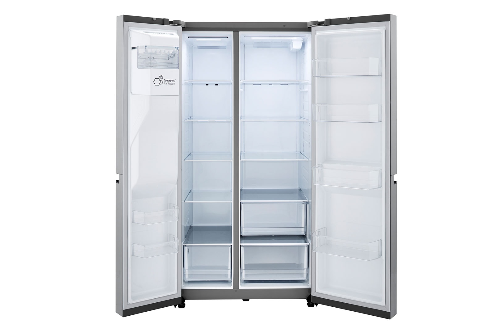 LG 27 cu.ft. Side by Side Refrigerator with Smooth Touch Dispenser, LRSXS2706V