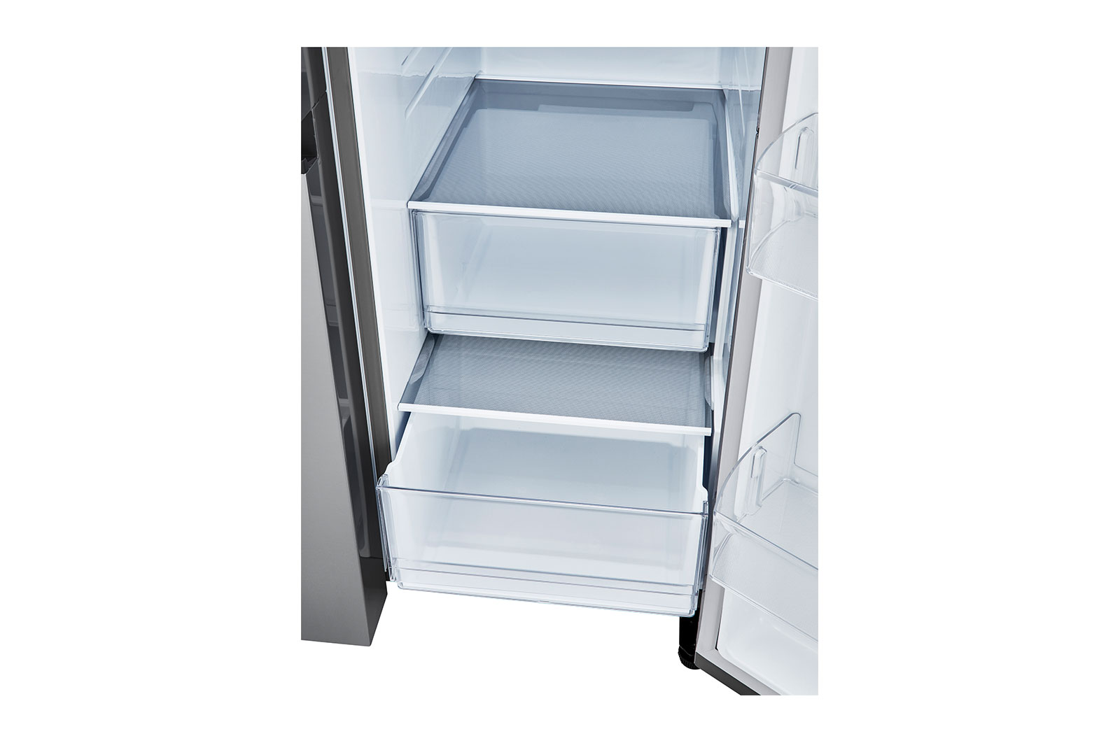 LG 27 cu.ft. Side by Side Refrigerator with Smooth Touch Dispenser, LRSXS2706V