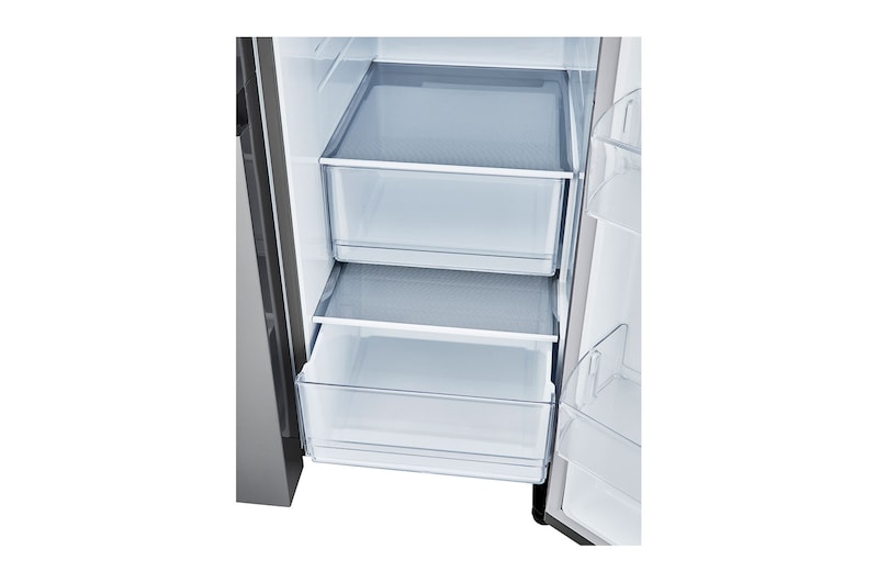 LG 27 cu.ft. Side by Side Refrigerator with Smooth Touch Dispenser, LRSXS2706V