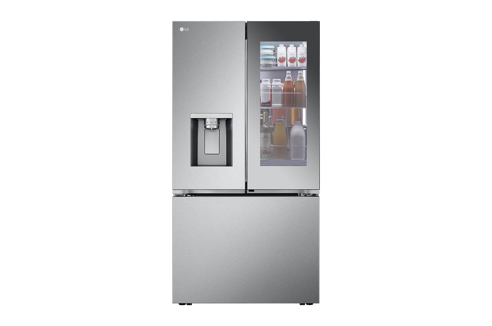 LG 31 cu.ft. Smart Mirror InstaView™ Door-in-Door® Refrigerator with Four Types of Ice, LRYKS3106S