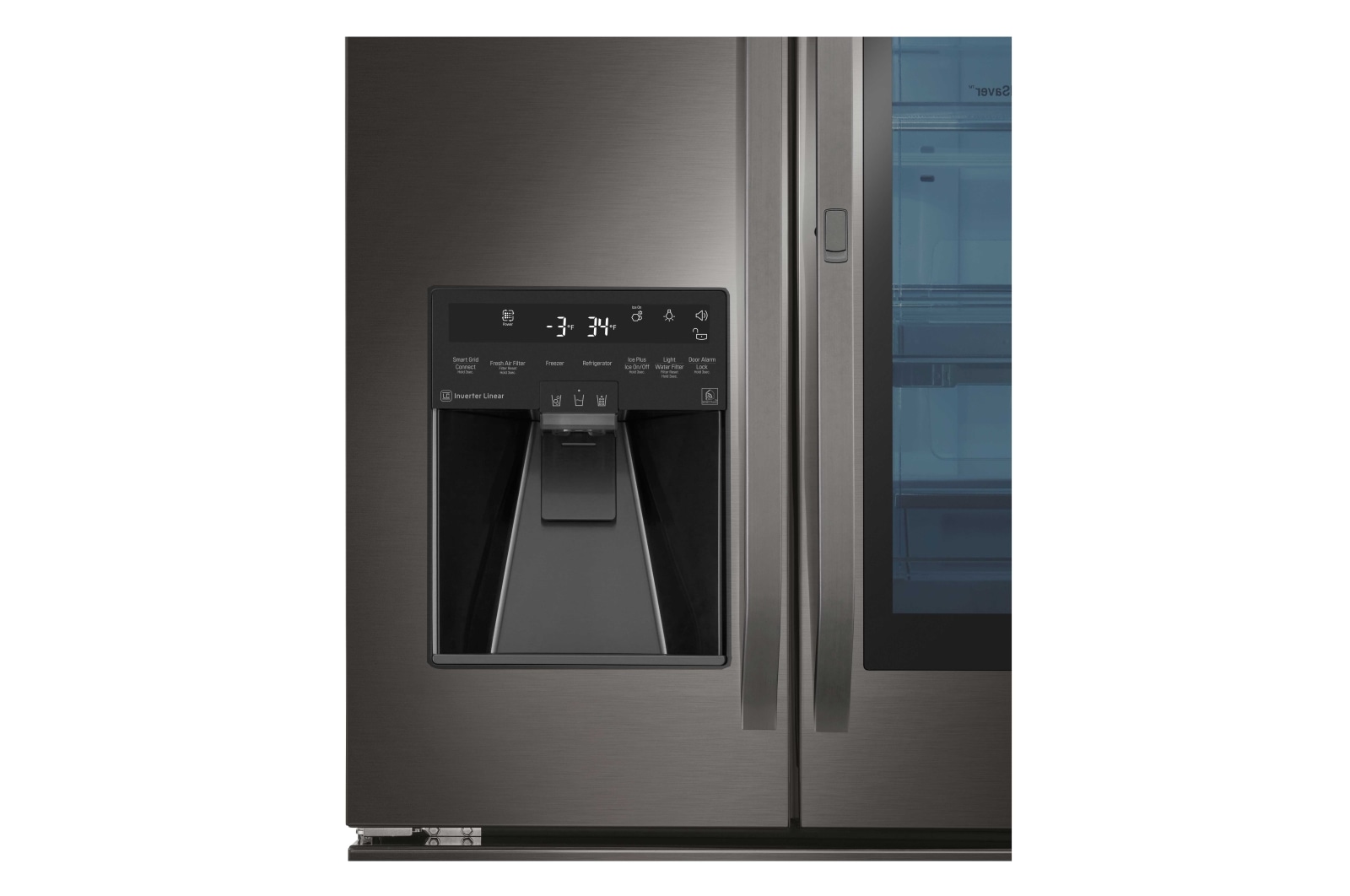 LG STUDIO - 36" InstaView Door-in-Door® Counter-Depth Refrigerator, 24 cu. ft., LSFXC2496D