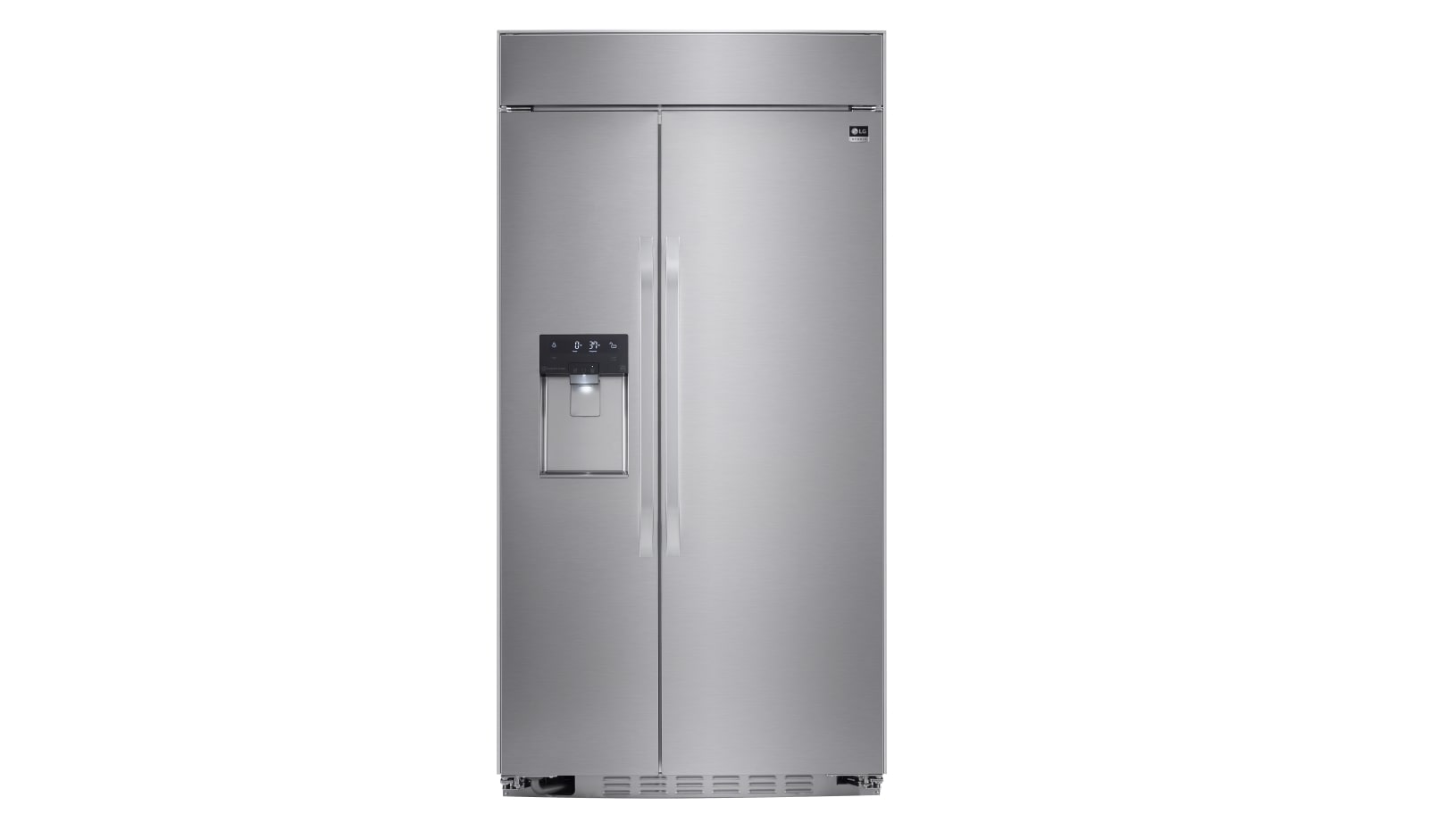 LG STUDIO- 42" Ultra-Large Capacity Side-by-Side Refrigerator with Ice & Water Dispenser, 26 cu. ft., LSSB2692ST