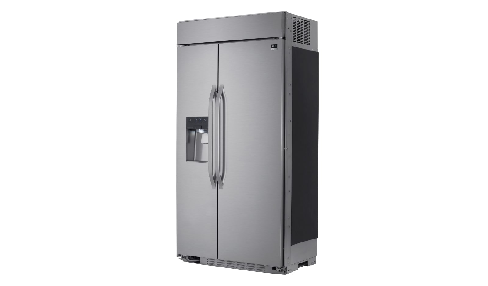 LG STUDIO- 42" Ultra-Large Capacity Side-by-Side Refrigerator with Ice & Water Dispenser, 26 cu. ft., LSSB2692ST