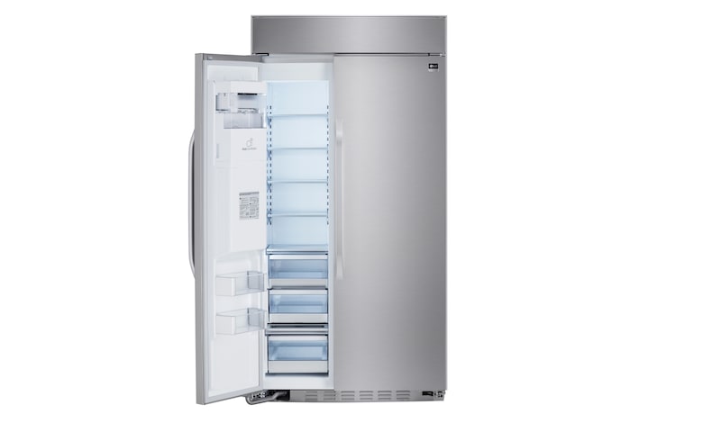 LG STUDIO- 42" Ultra-Large Capacity Side-by-Side Refrigerator with Ice & Water Dispenser, 26 cu. ft., LSSB2692ST