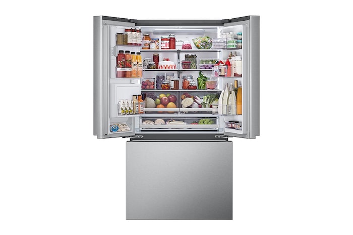LG 36" 26 cu.ft. Counter-Depth MAX® French 3-Door Refrigerator | Ice & Water Dispenser | 4 Types of Ice with Craft Ice®, LRYXC2606S