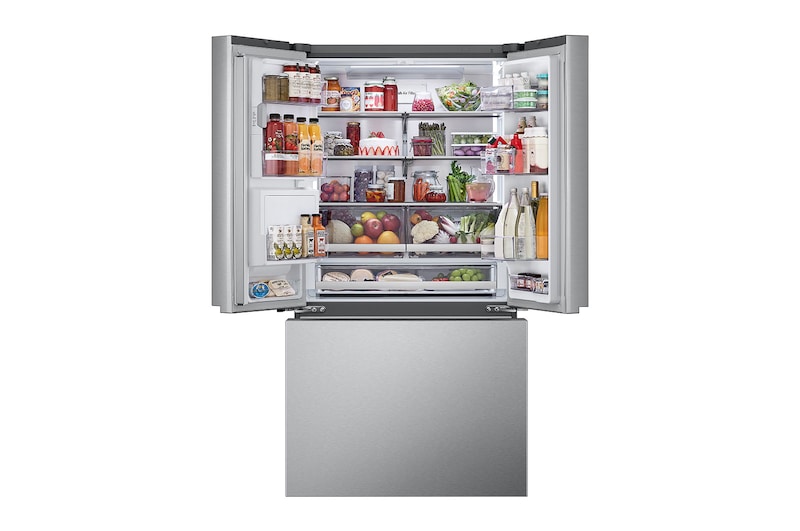 LG 36" 26 cu.ft. Counter-Depth MAX™ French 3-Door Refrigerator | Ice & Water Dispenser | 4 Types of Ice with Craft Ice®, LRYXC2606S