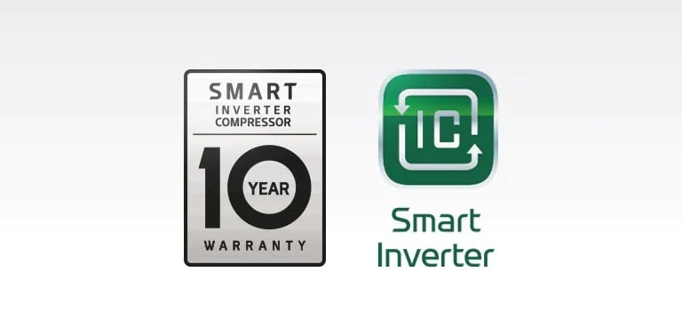 10 Year Warranty on Smart inverter Compressor
