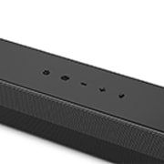 Top angled view of the center of LG Soundbar S45TR