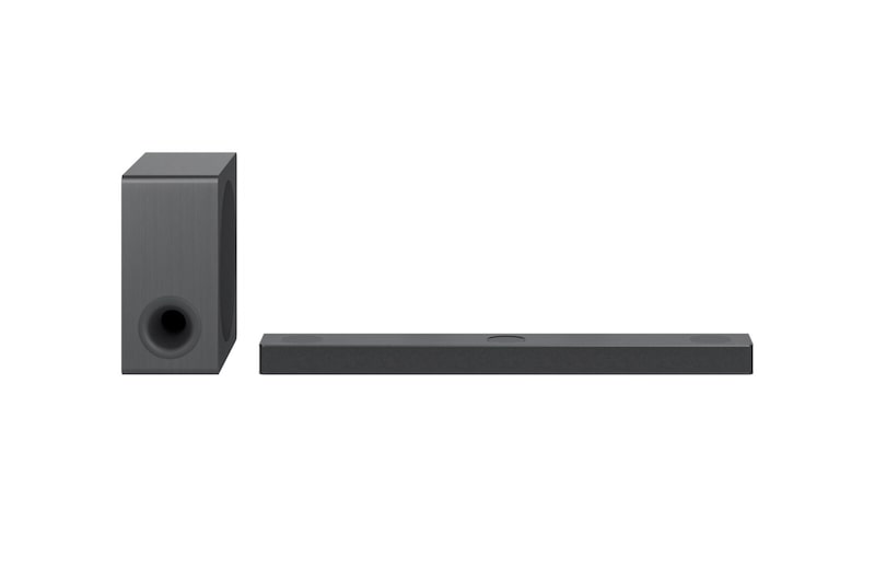 Front view of LG 3.1.3 ch High Res Audio sound bar with Dolby Atmos® and Apple Airplay 2 S80QY