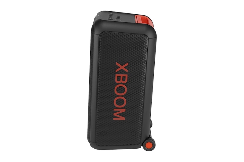 Front view of left side. XBOOM logo is attached.