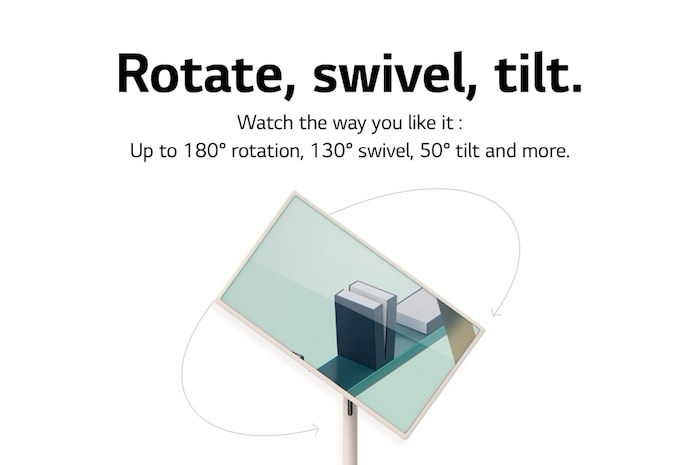 LG StanbyME Rollable Smart Touch Screen with 3hr Battery, 27ART10AKPL