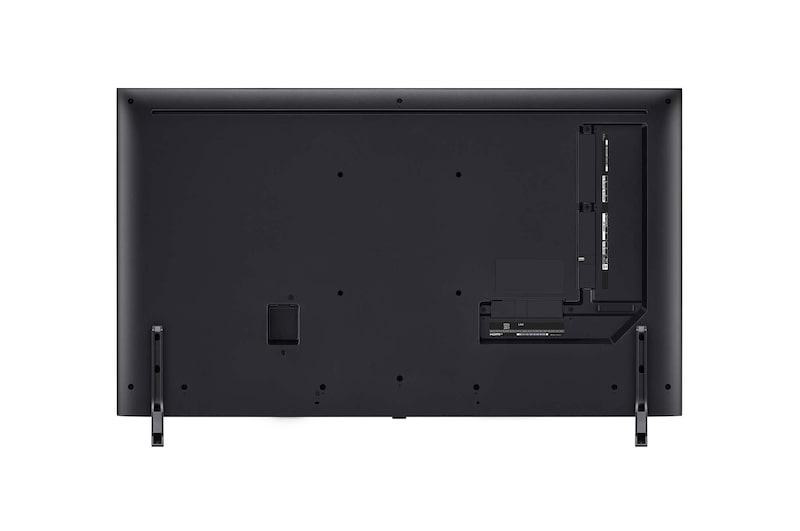 Rear view of LG QNED TV, QNED80
