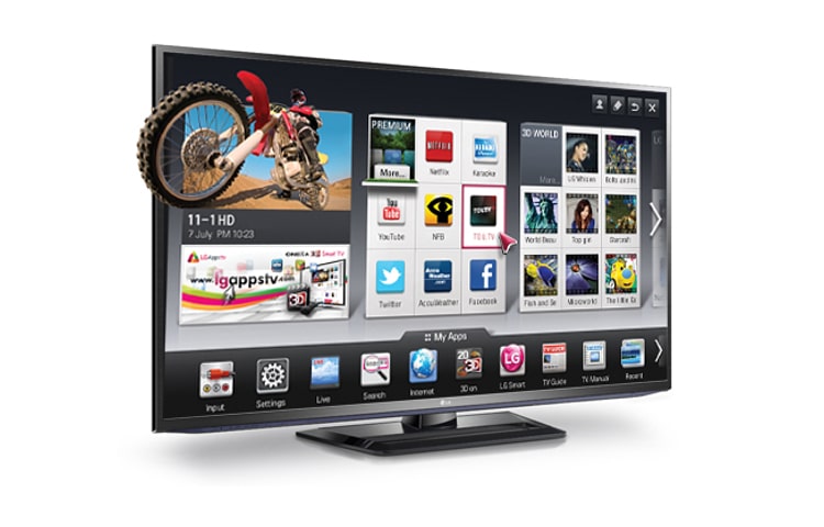 LG 50 inch TV | Plasma TV | 3D Smart TV | Full HD 1080p | THX 3D Display, 50PM6700