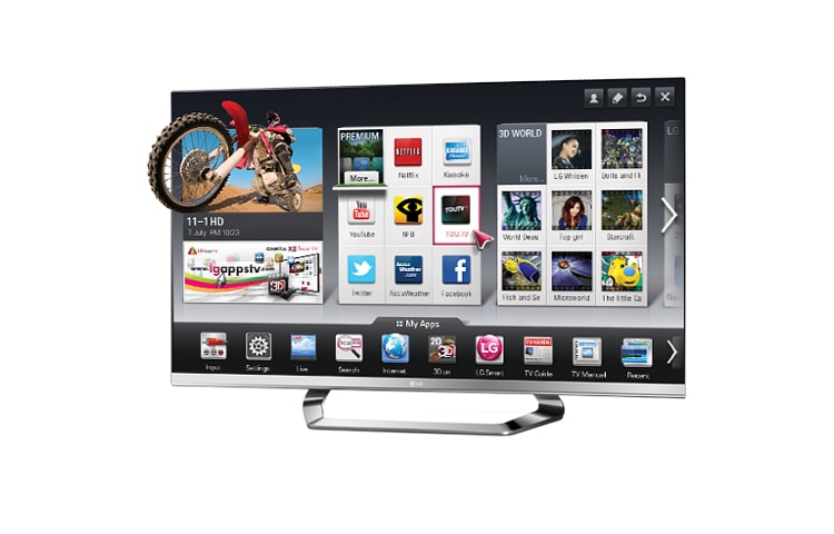 LG 55 inch TV | Smart 3D TV | Cinema Screen | Magic Remote | 6 pairs of Cinema 3D glasses included, 55LM6700