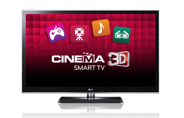 LG 60" Class 3D capable 1080P Plasma TV with SmartTV (59.8" diagonal), 60PZ950