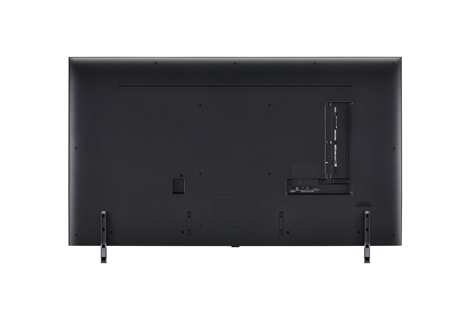 Rear view of LG QNED TV, QNED85