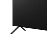 Close-up image of LG OLED TV, OLED B4 from the base, showing 2-pole stand