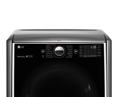 LG 7.4.cu.ft. Ultra LargeCapacity Electric SteamDryer™ with TurboSteam Technology, DLEX5000V