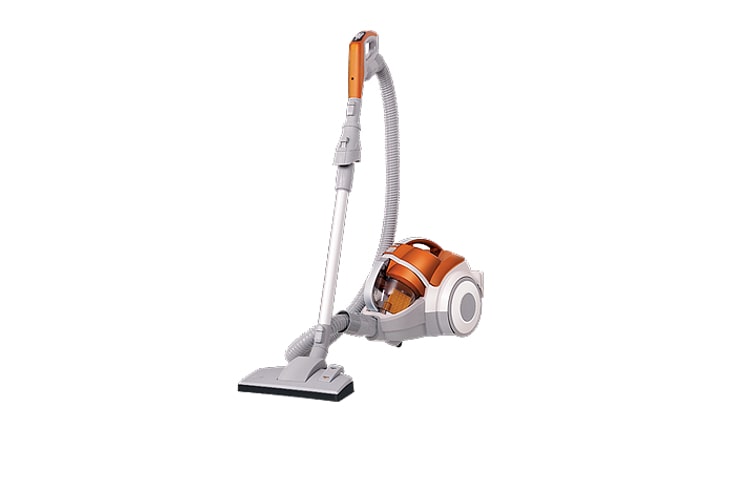Front view of LG Kompressor™ Hard Floor Care Bagless Canister Vacuum Cleaner LCV700